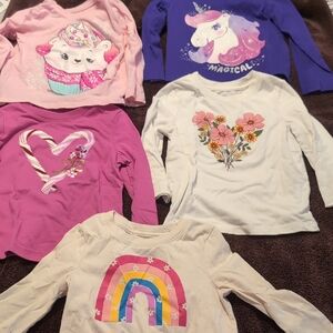 Kids Long Sleeve Graphic Tees - Assorted Colors